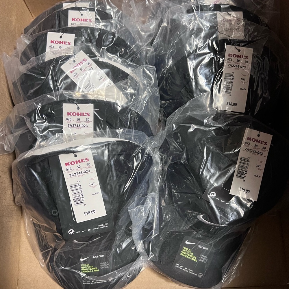 RESELLERS LOT 10 NIKE Toddler Dri Fit Caps Retails $18.95 each Save $$$$$